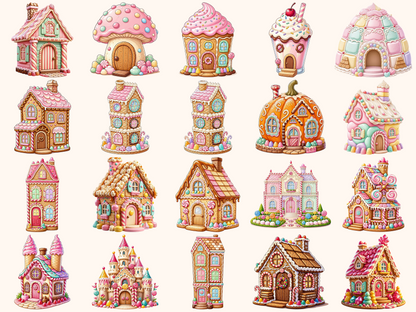 Candy Houses Clipart
