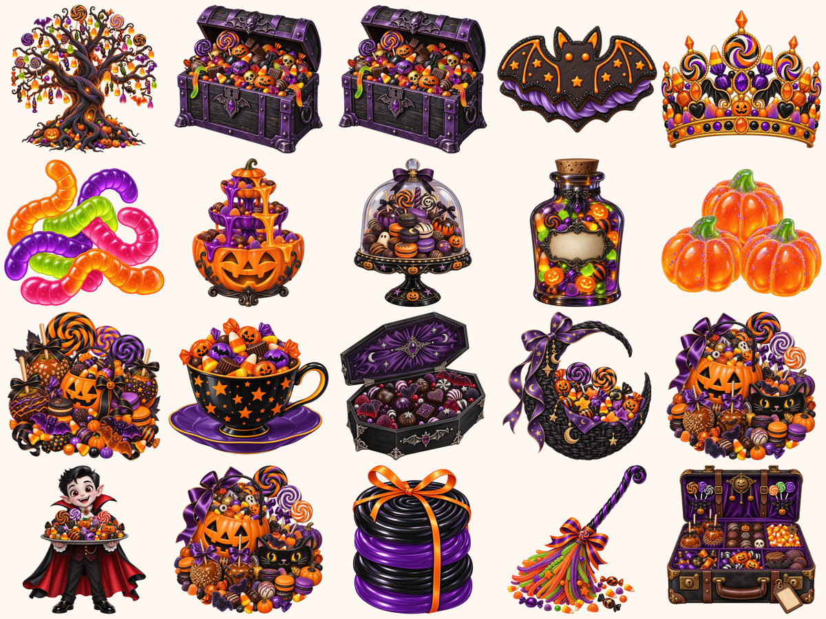Halloween Candies Clipart