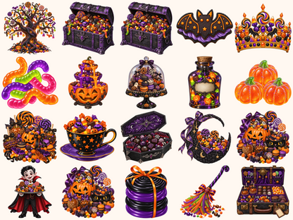 Halloween Candies Clipart