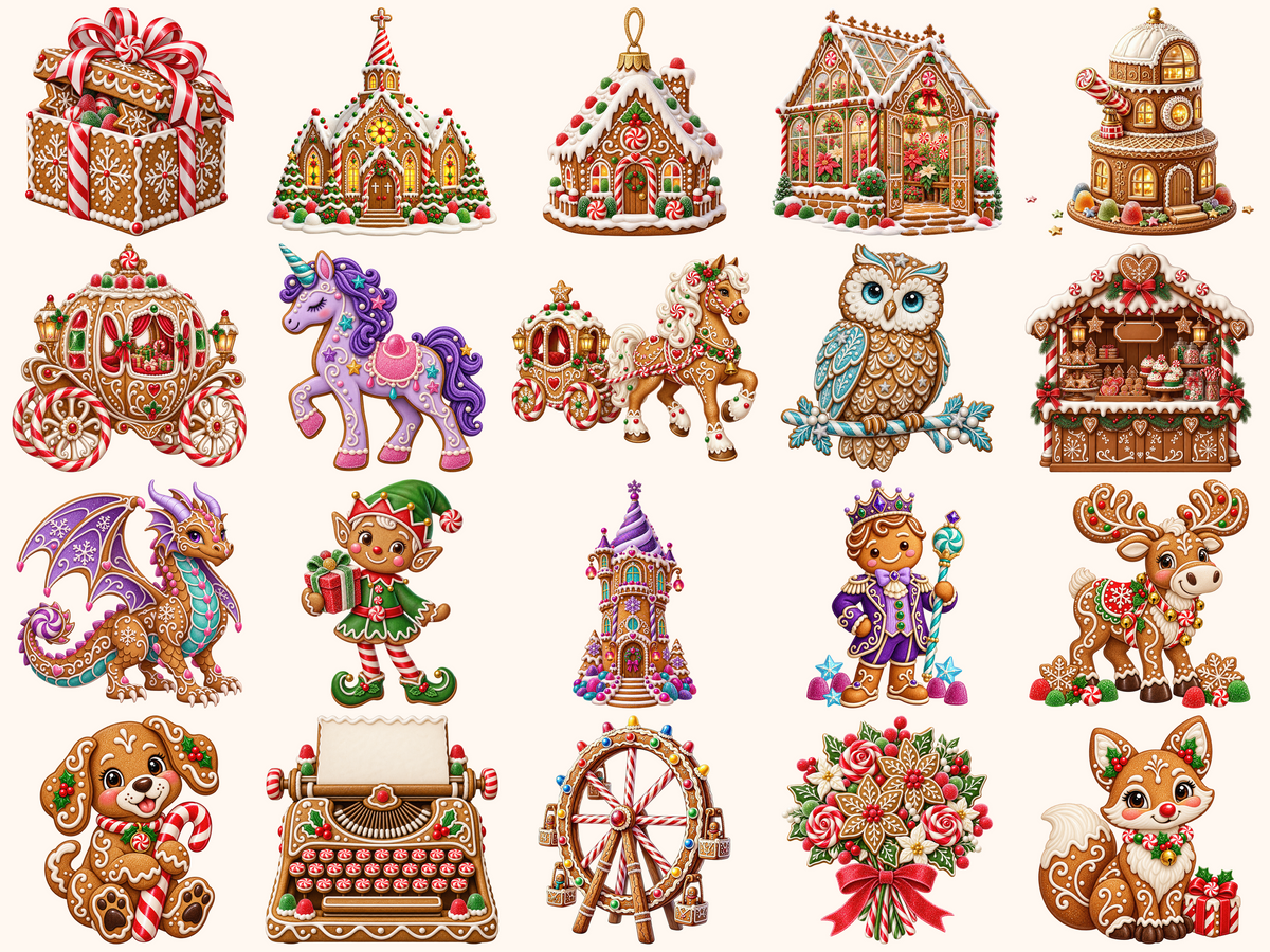 Gingerbread Christmas Clipart