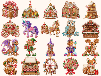 Gingerbread Christmas Clipart