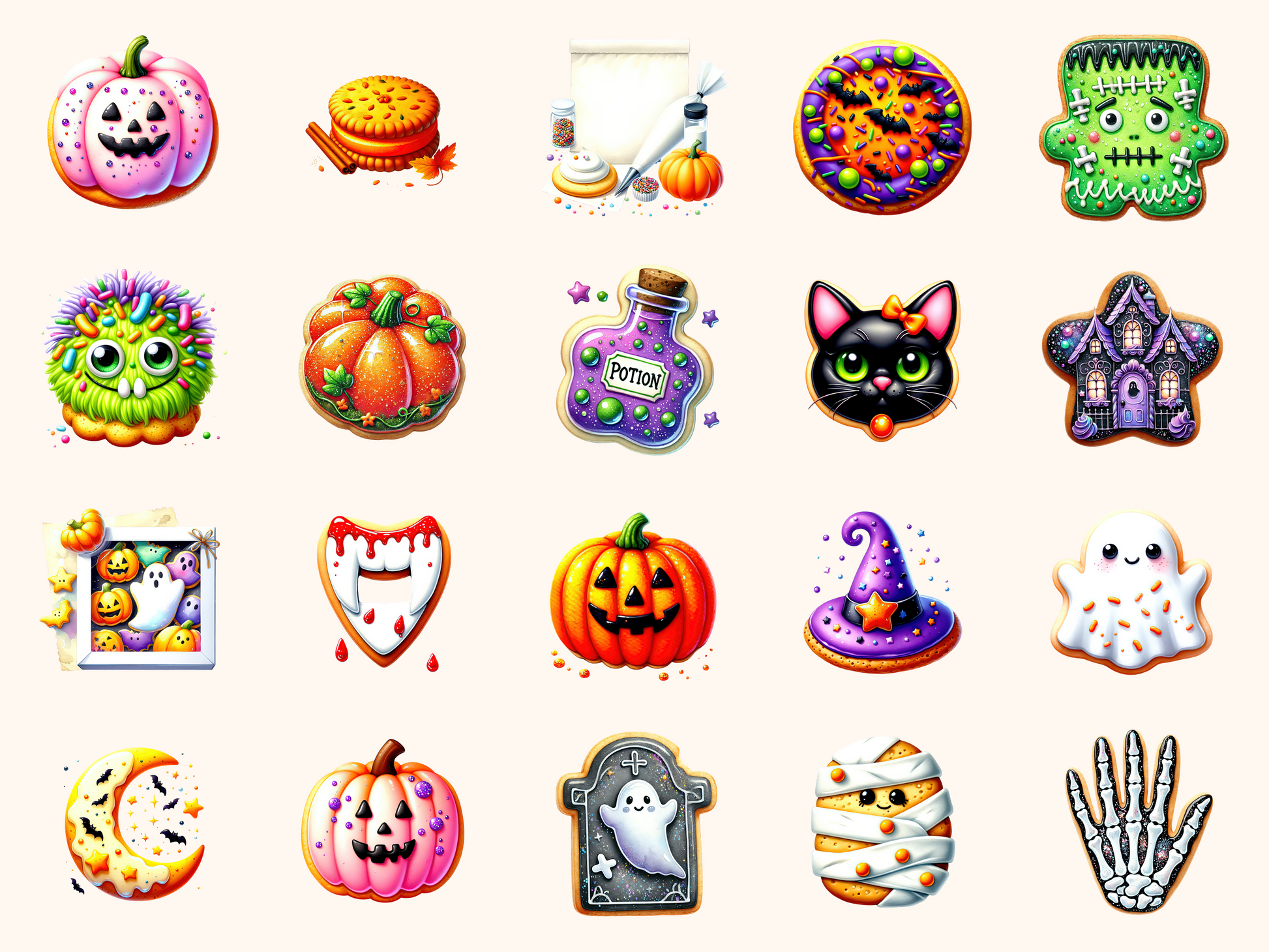 Halloween Cookies Clipart