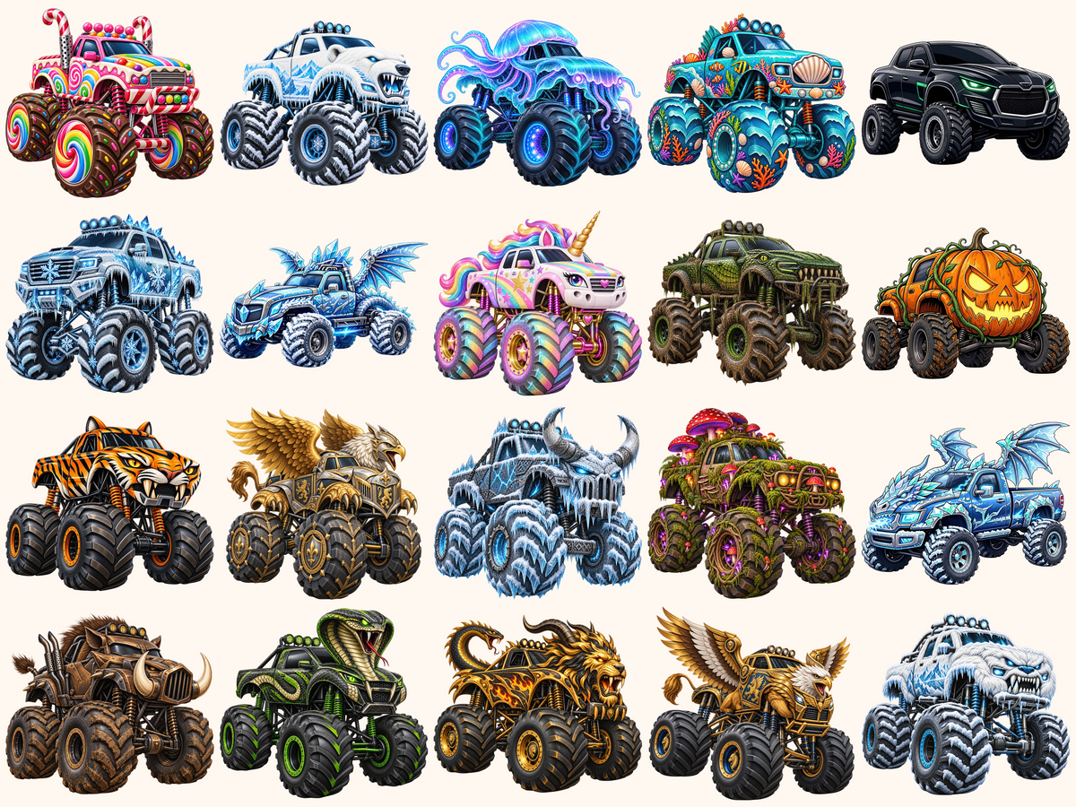 Monster Trucks Clipart
