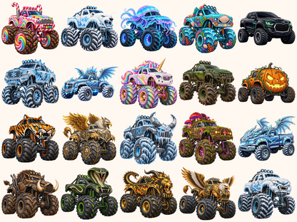 Monster Trucks Clipart