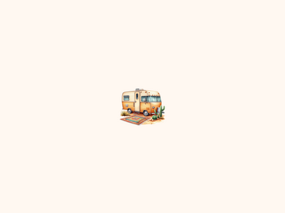 Camping Caravans Clipart