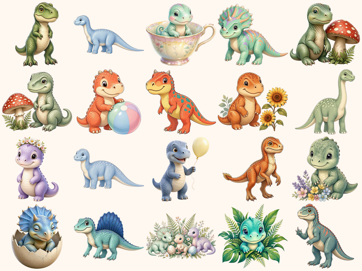 Baby Dinosaurs Clipart