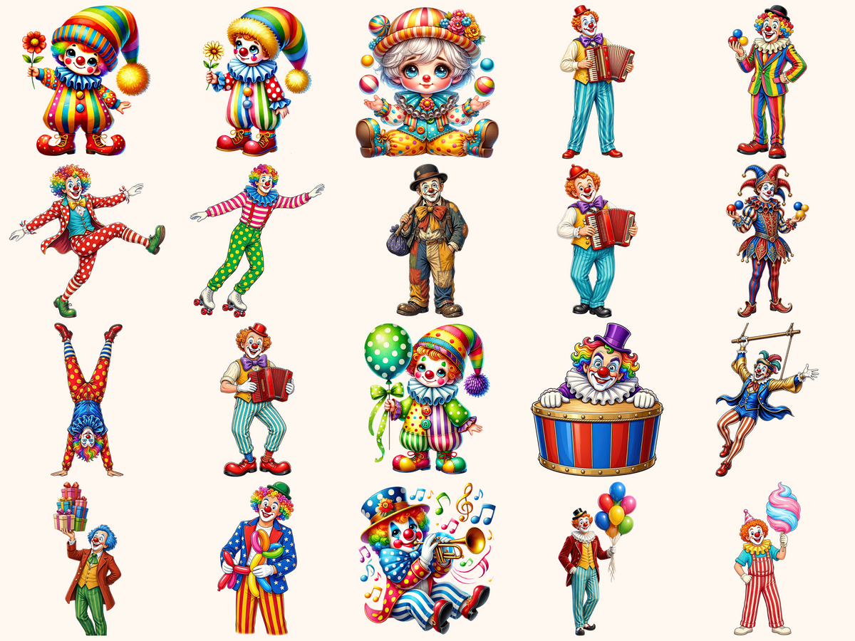 Clowns Clipart
