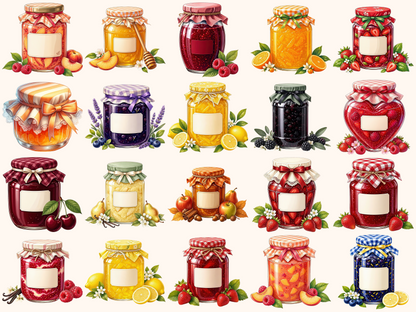 Jam Jars Clipart