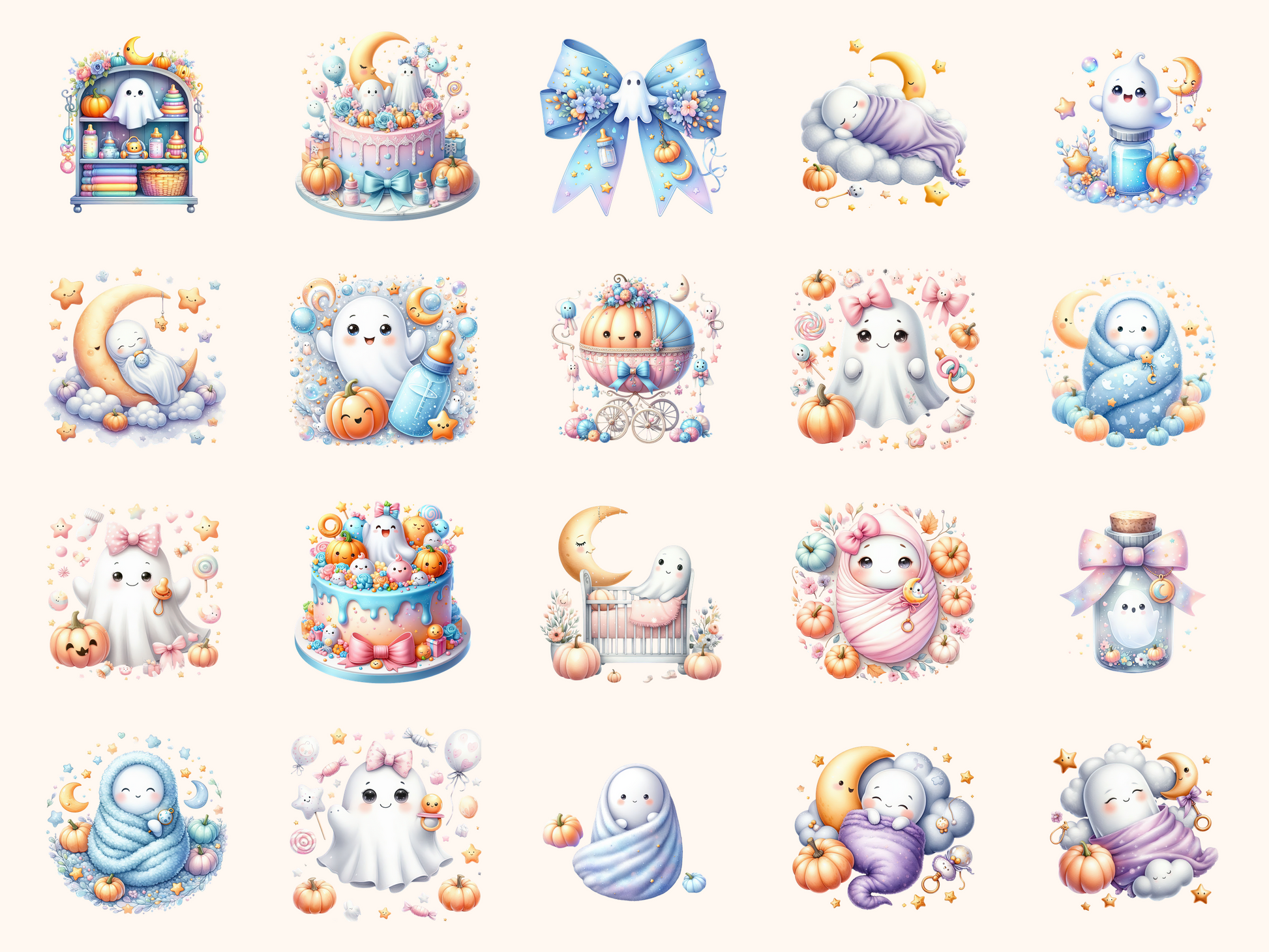 A Little Boo Baby Shower Clipart