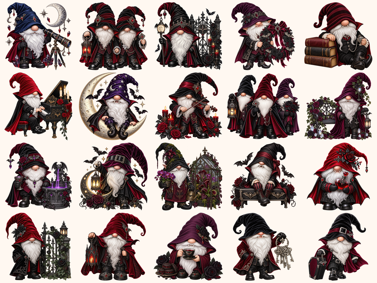 Vampire Gnomes Clipart — listing preview 4