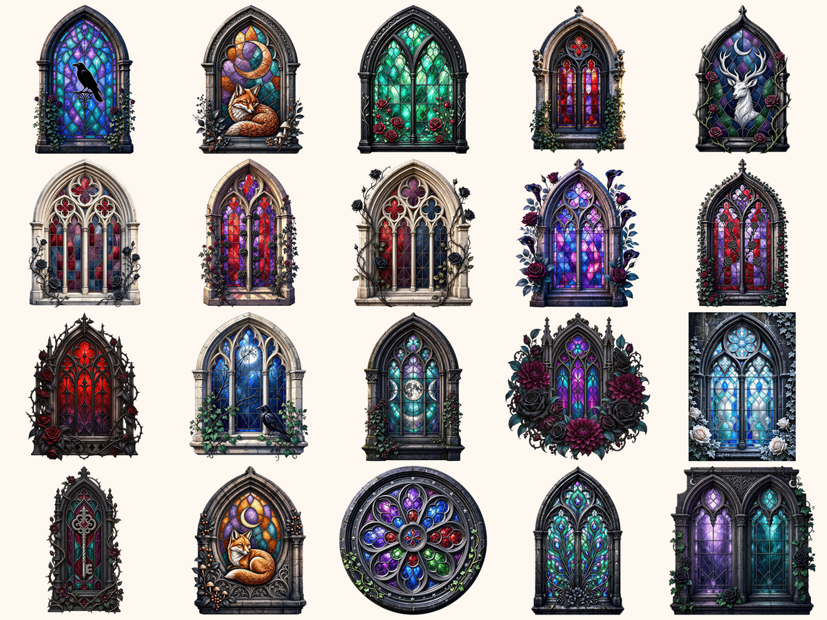 Gothic Windows Clipart