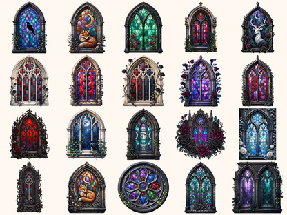 Gothic Windows Clipart