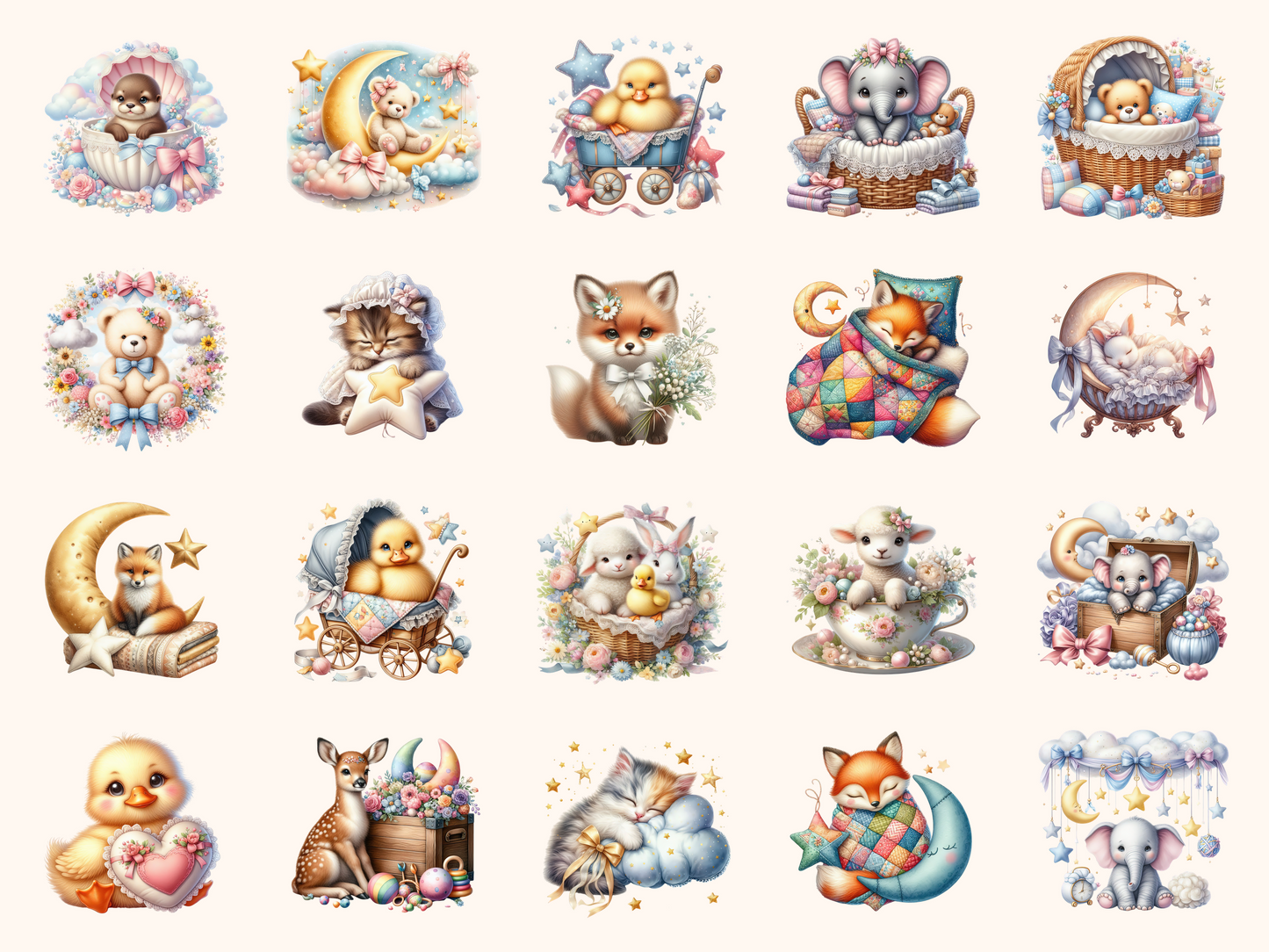 Nursery Animals Clipart