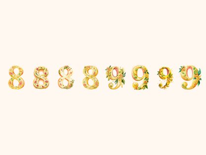 Citrus Alphabet & Numbers