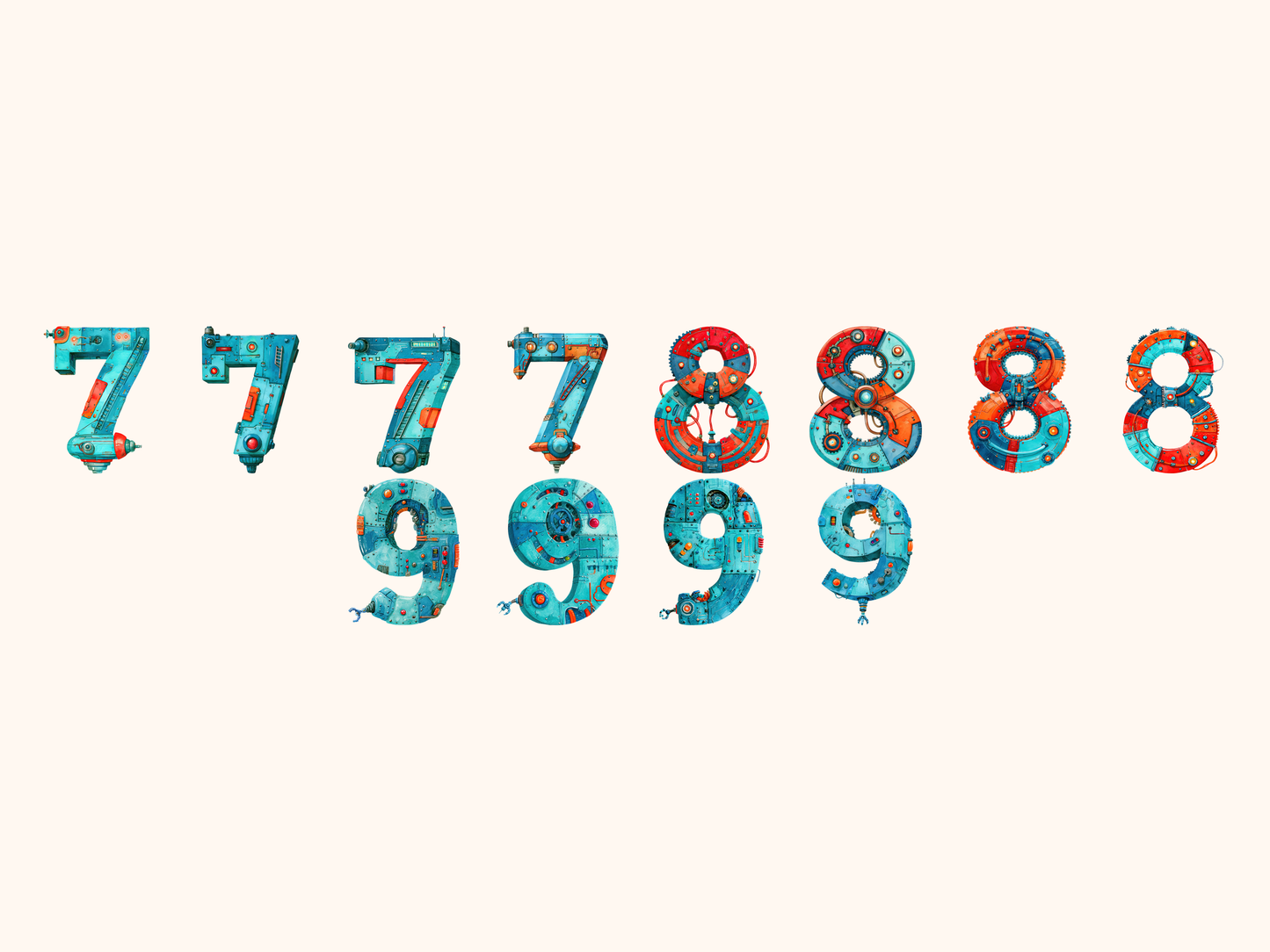 Robot Alphabet & Numbers