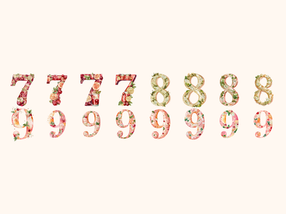 Cocktail Alphabet & Numbers