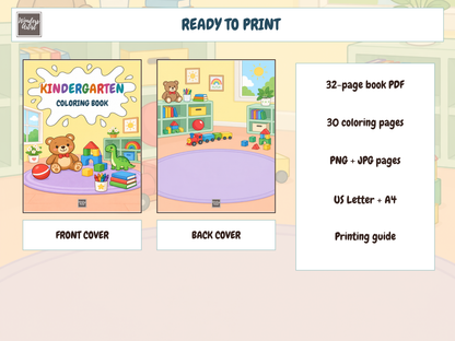 Kindergarten Coloring Book — WHATS INCLUDED