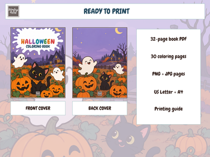 Halloween Coloring Book — WHATS INCLUDED