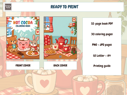 Hot Cocoa Coloring Book — WHATS INCLUDED