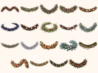 Christmas Garlands Clipart
