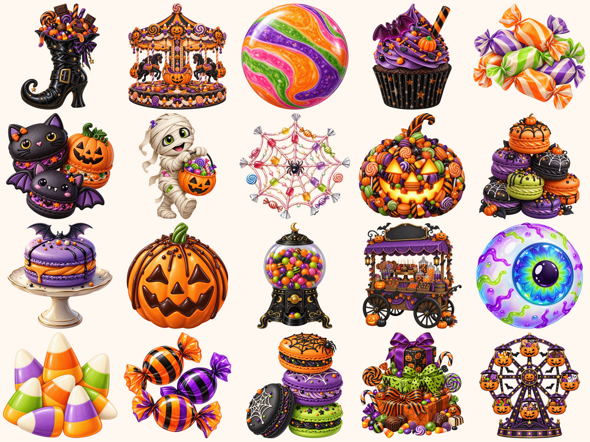 Halloween Candies Clipart