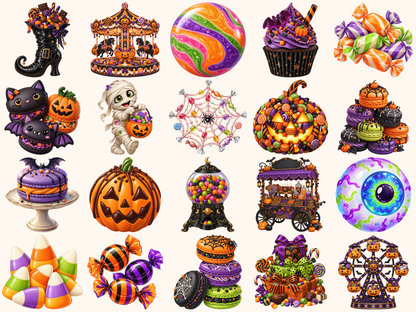 Halloween Candies Clipart