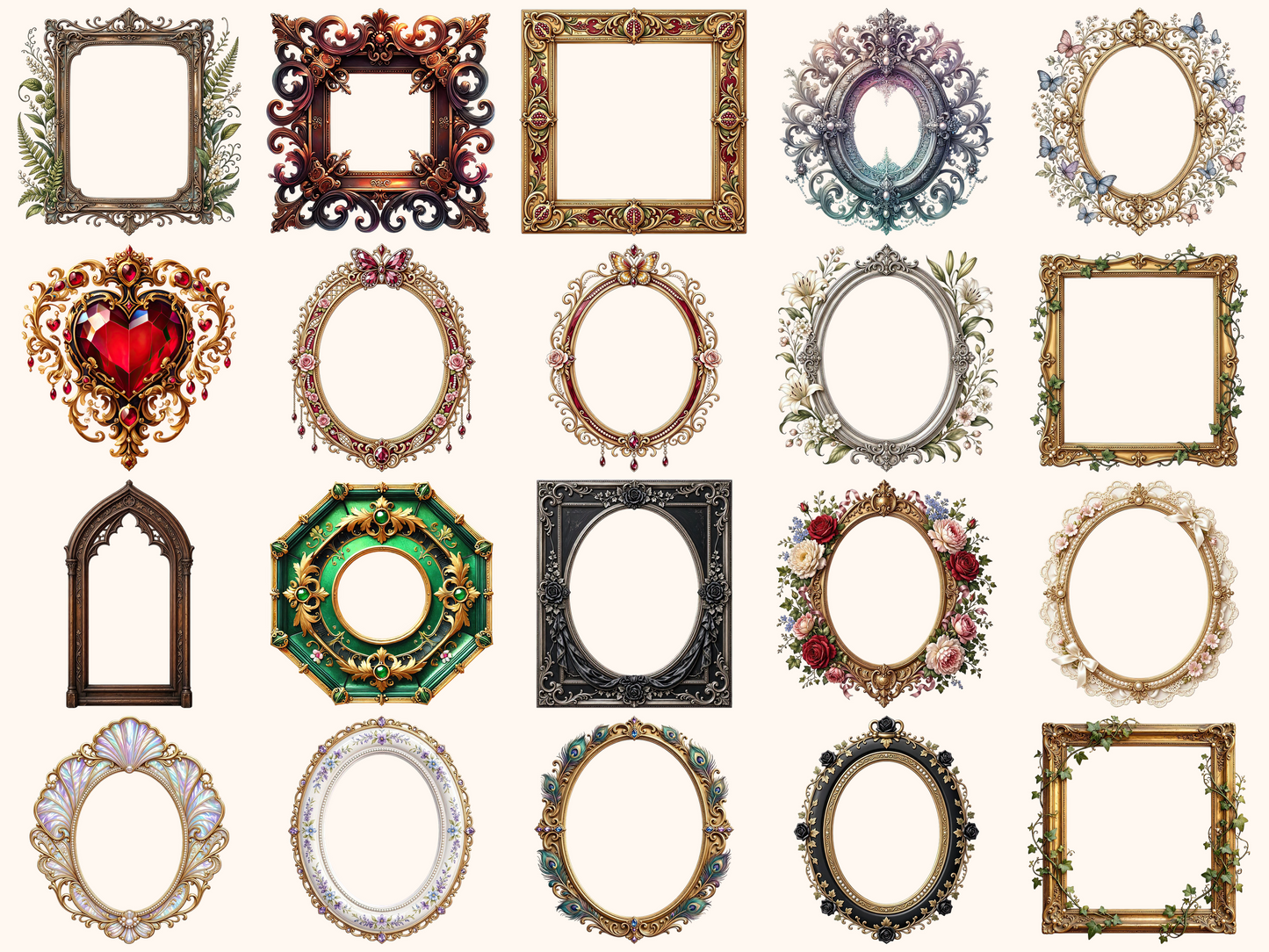Victorian Frames Clipart