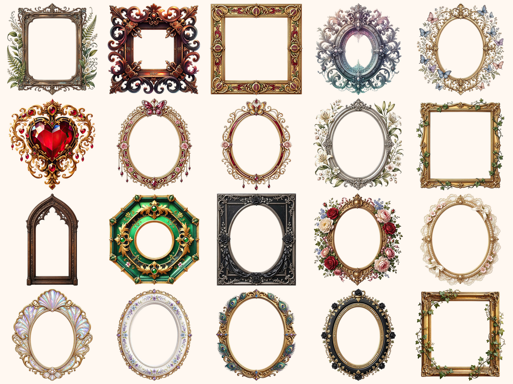 Victorian Frames Clipart