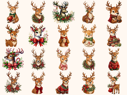 Santa's Reindeer Clipart