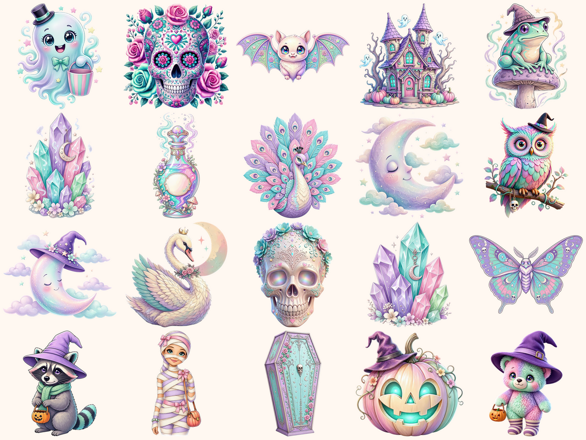 Pastel Halloween Clipart