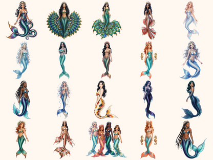 Mystical Mermaids Clipart