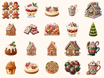 Christmas Desserts Clipart