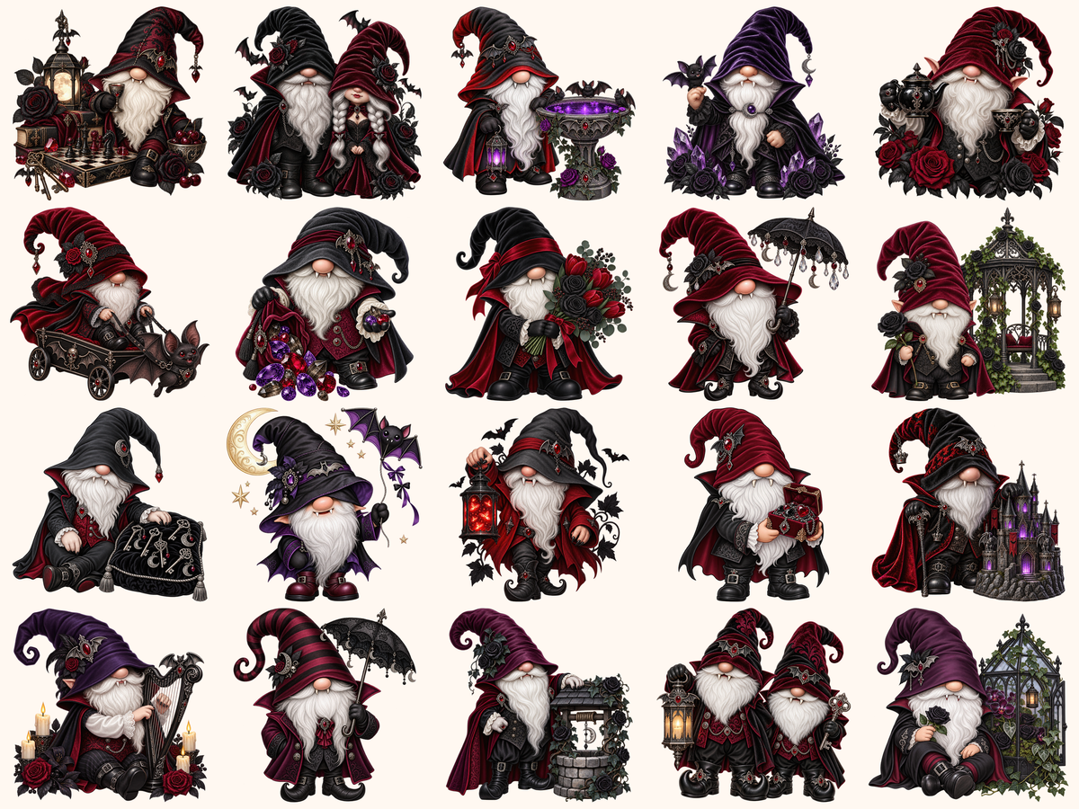 Vampire Gnomes Clipart — listing preview 5