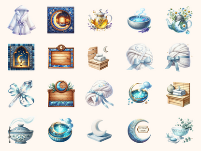 Mystical Spa Retreat Clipart