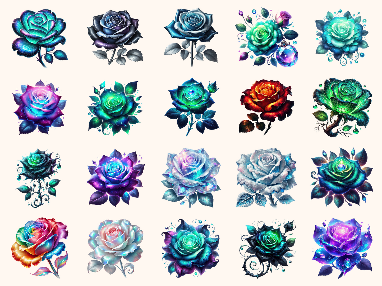 Fantasy Roses Clipart