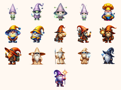 Science Fiction Gnomes Clipart
