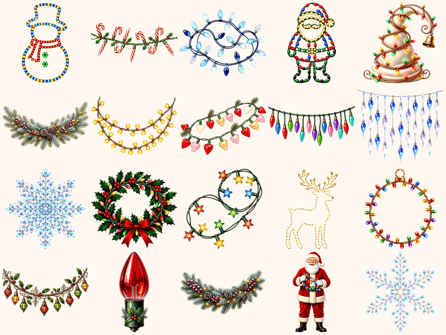 Christmas Lights Clipart