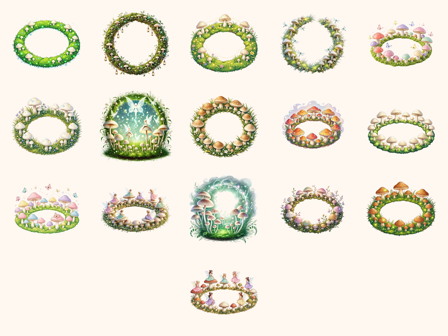 Fairy Rings Clipart