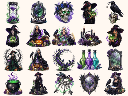 Gothic Witchcraft Clipart