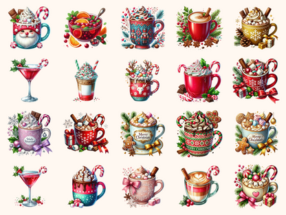 Christmas Drinks Clipart