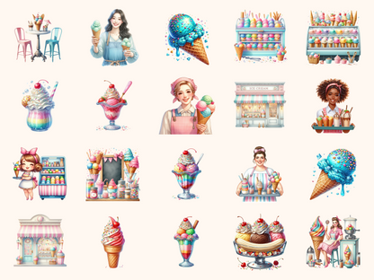 Ice Cream Shop Clipart