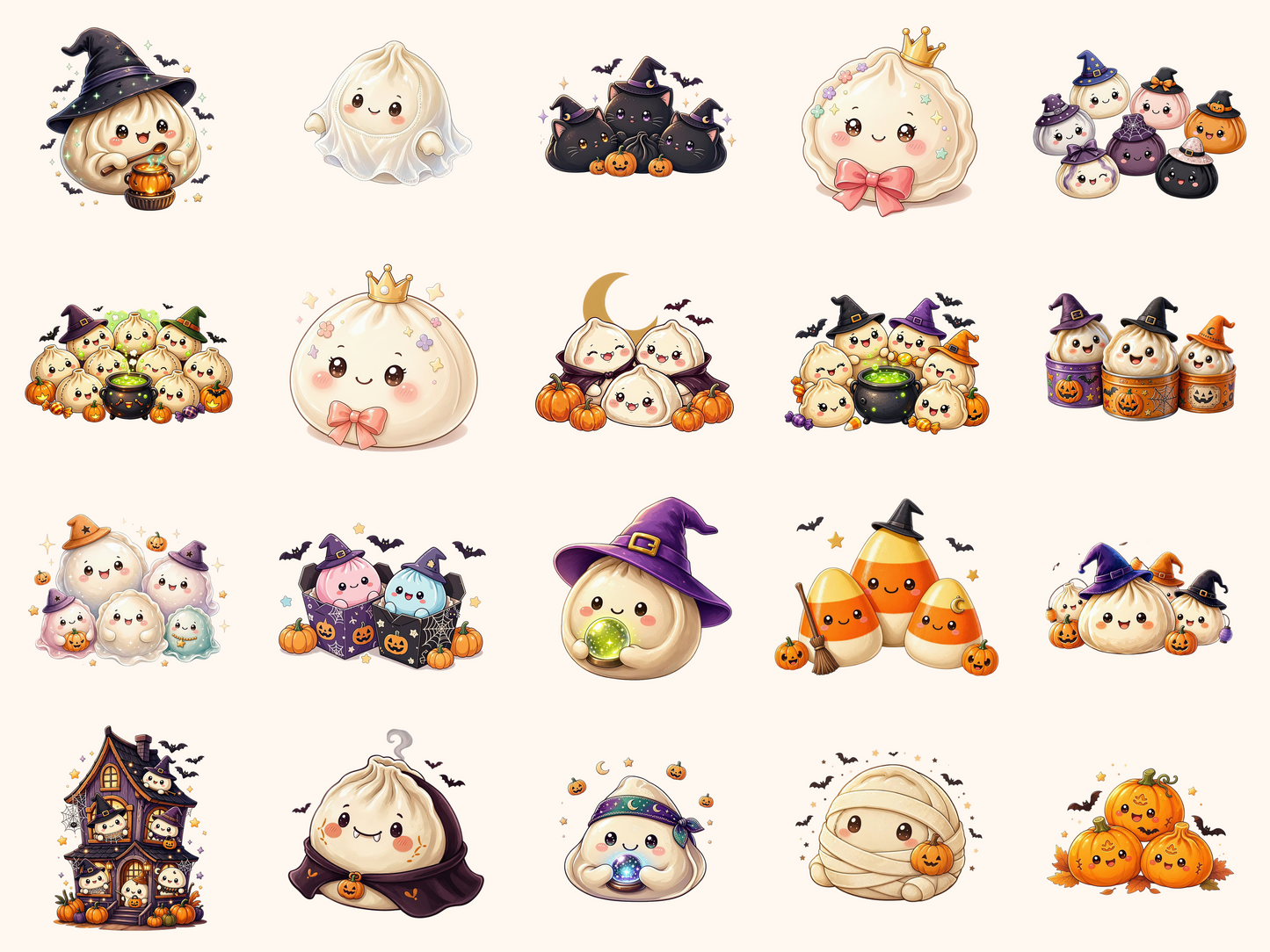 Halloween Dumplings Clipart