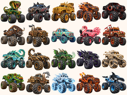 Monster Trucks Clipart