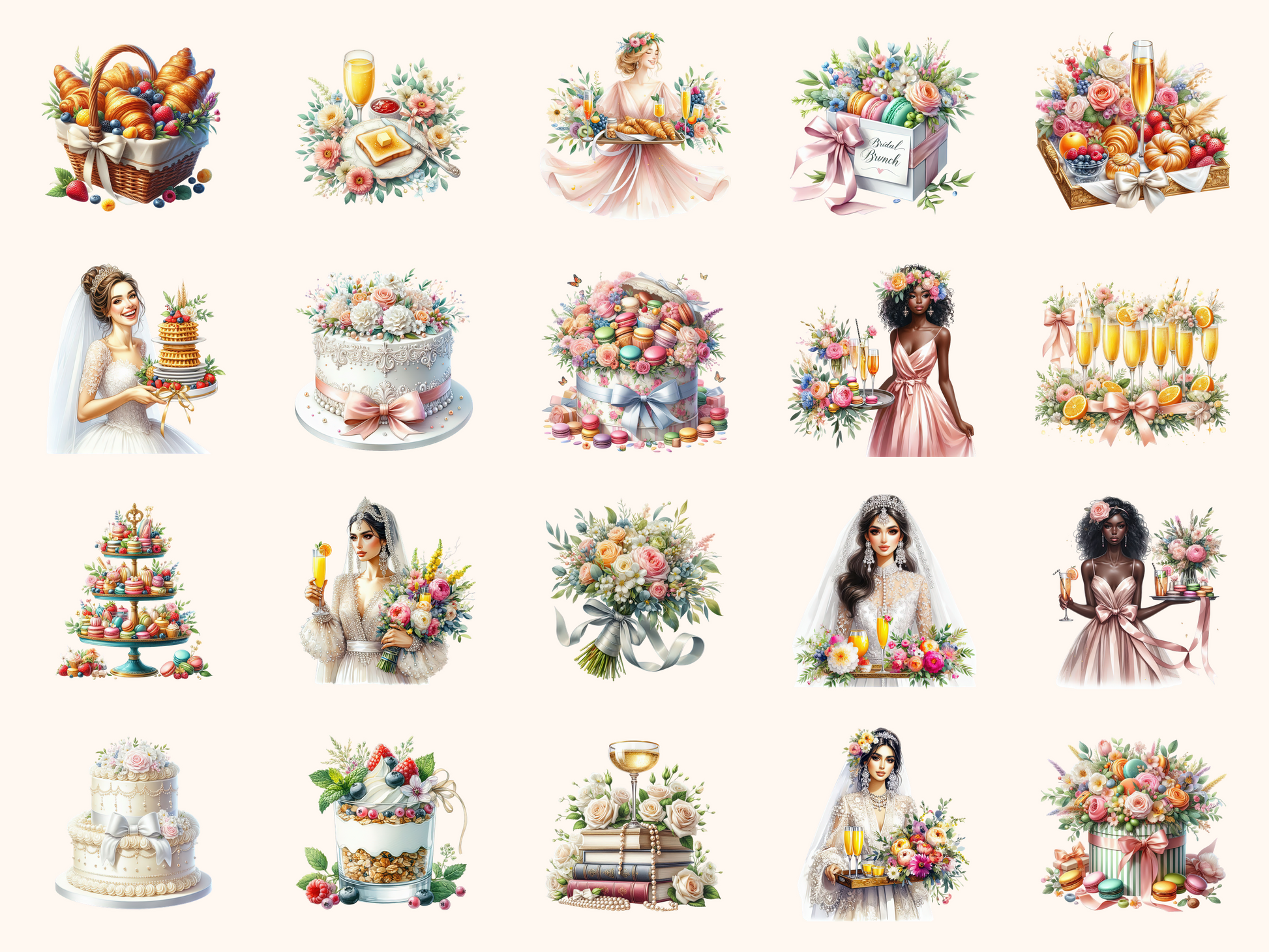 Bridal Brunch Clipart