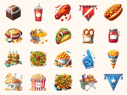 Game Day Snacks Clipart