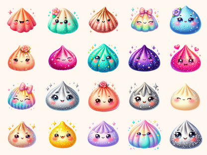 Glitter Dumplings Clipart