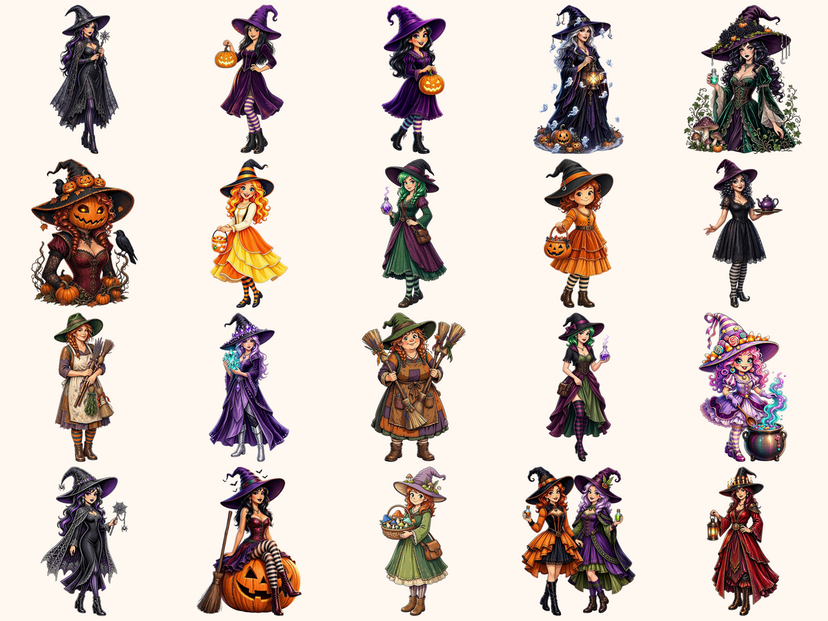 Halloween Witches Clipart