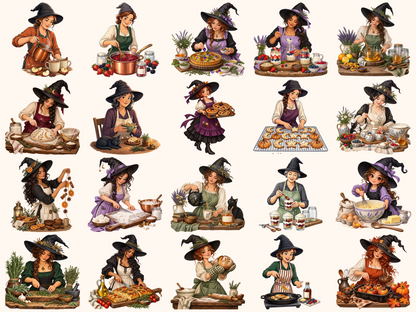 Kitchen Witches Clipart
