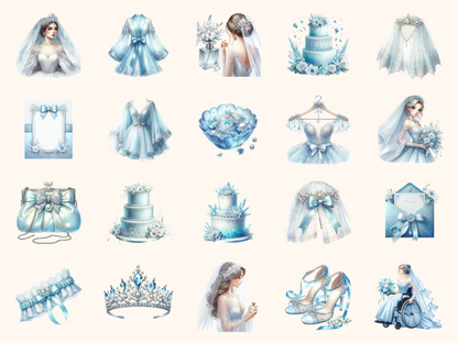 Icy Bridal Clipart