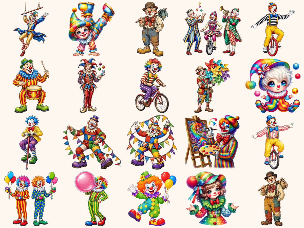 Clowns Clipart